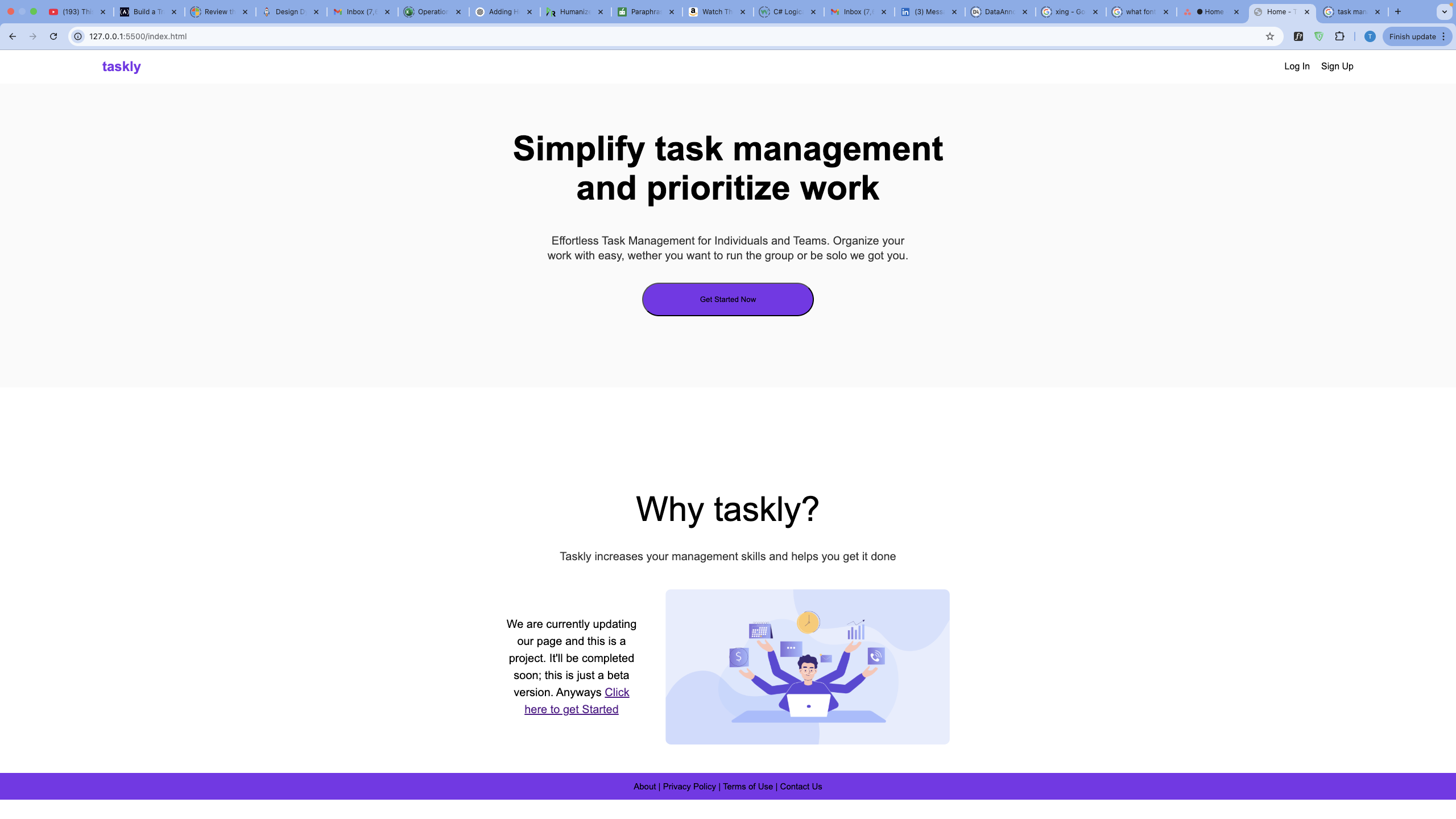 Task Management System screenshot
